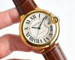Cartier 18K Gold 42MM Mechanical Movement Men's Gold Bezel replica watches with US delivery